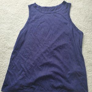 Sleeveless Navy Blue Women's Tank Top